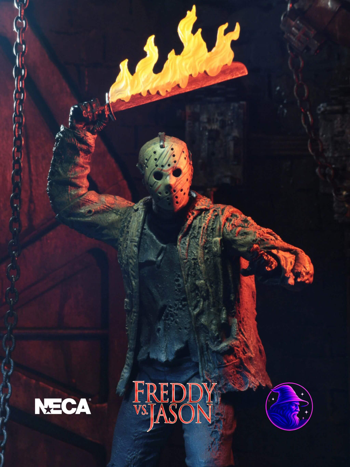 NECA Ultimate Jason Voorhees 7" Action Figure - Freddy Vs Jason Edition With Machetes & Masks